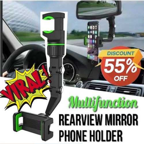 Pemegang Telefon Kereta Pandangan Belakang 360 Darjah